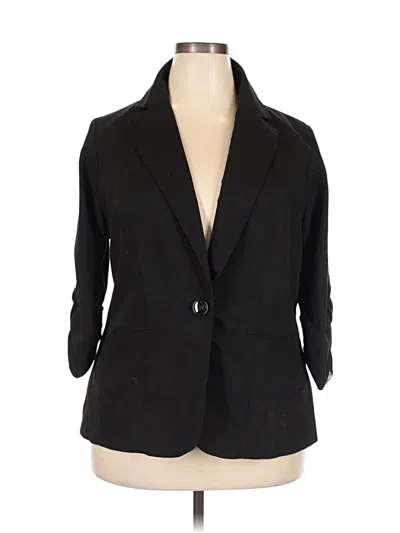 Pre-owned Torrid Blazer Jacket In Black