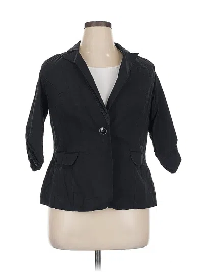 Pre-owned Torrid Blazer Jacket In Black