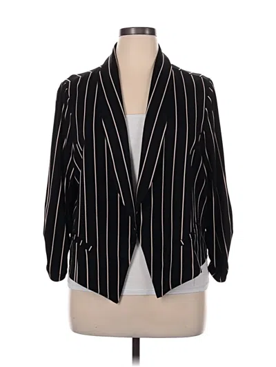 Pre-owned Torrid Blazer Jacket In Black