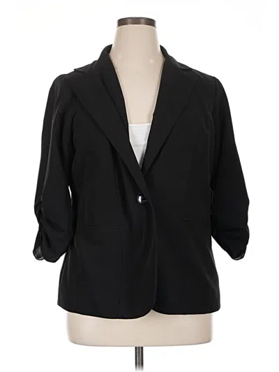 Pre-owned Torrid Blazer Jacket In Black