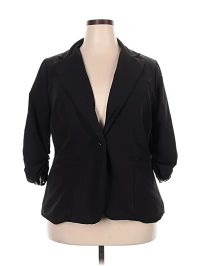 Pre-owned Torrid Blazer Jacket In Black