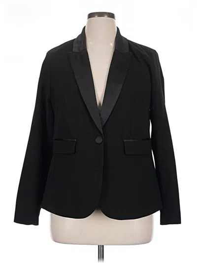 Pre-owned Torrid Blazer Jacket In Black
