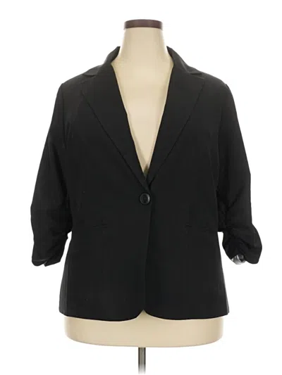 Pre-owned Torrid Blazer Jacket In Black