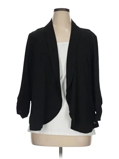 Pre-owned Torrid Blazer Jacket In Black