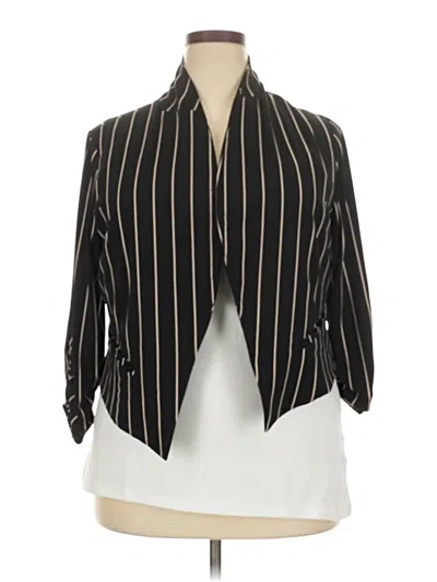 Pre-owned Torrid Blazer Jacket In Black