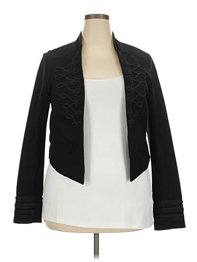 Pre-owned Torrid Blazer Jacket In Black