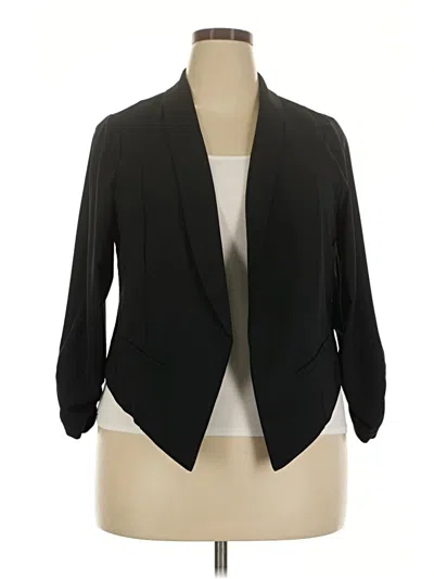 Pre-owned Torrid Blazer Jacket In Black