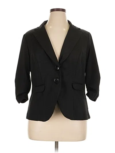Pre-owned Torrid Blazer Jacket In Black
