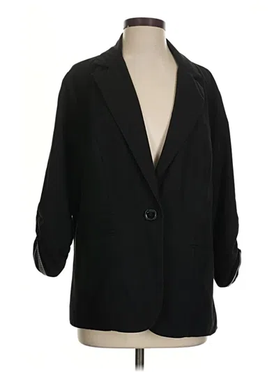 Pre-owned Torrid Blazer Jacket In Black