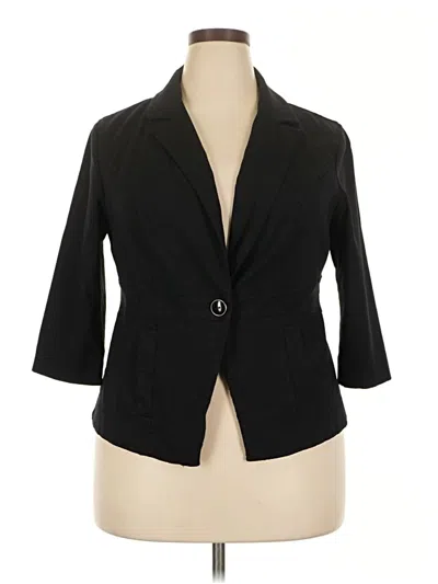 Pre-owned Torrid Blazer Jacket In Black