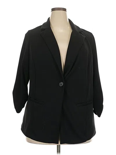 Pre-owned Torrid Blazer Jacket In Black