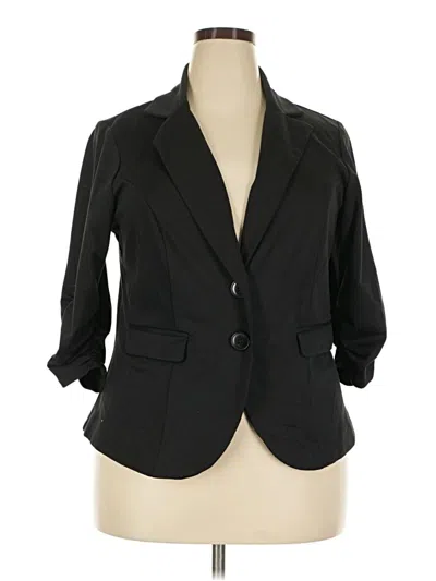Pre-owned Torrid Blazer Jacket In Black