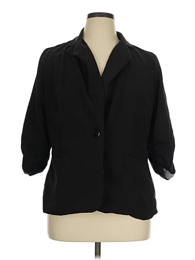 Pre-owned Torrid Blazer Jacket In Black