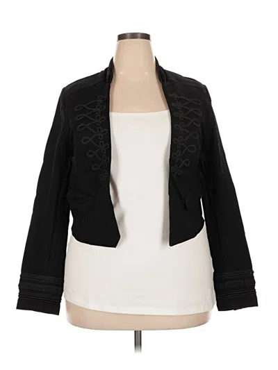 Pre-owned Torrid Blazer Jacket In Black