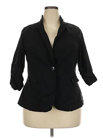 Pre-owned Torrid Blazer Jacket In Black