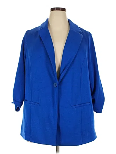 Pre-owned Torrid Blazer Jacket In Blue