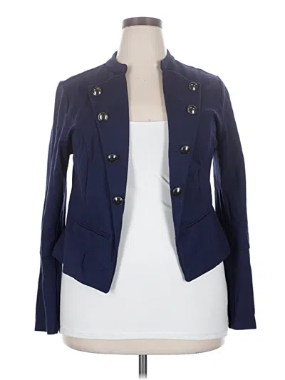 Pre-owned Torrid Blazer Jacket In Blue