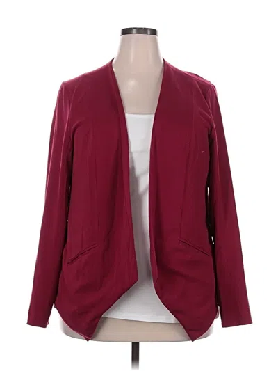Pre-owned Torrid Blazer Jacket In Burgundy