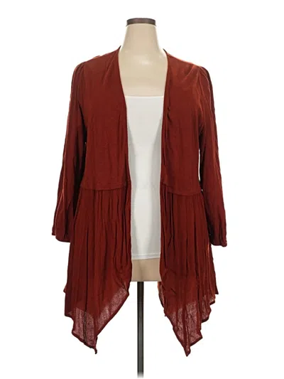 Pre-owned Torrid Blazer Jacket In Burgundy