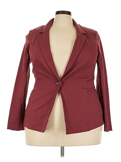 Pre-owned Torrid Blazer Jacket In Burgundy