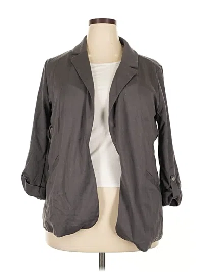 Pre-owned Torrid Blazer Jacket In Gray