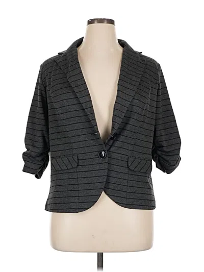 Pre-owned Torrid Blazer Jacket In Gray