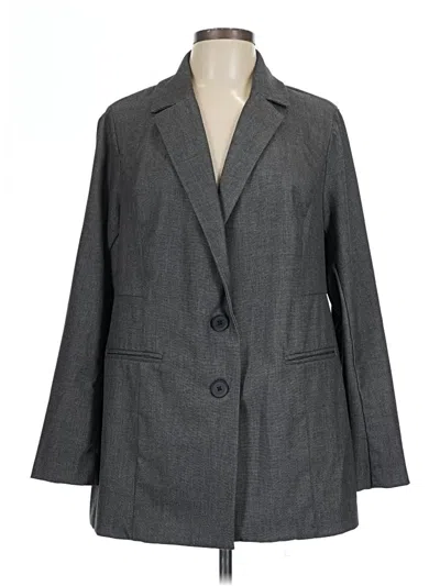 Pre-owned Torrid Blazer Jacket In Gray