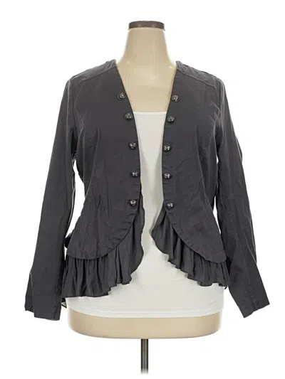 Pre-owned Torrid Blazer Jacket In Gray