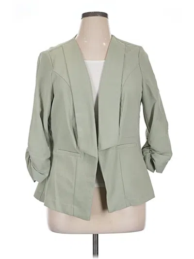 Pre-owned Torrid Blazer Jacket In Green