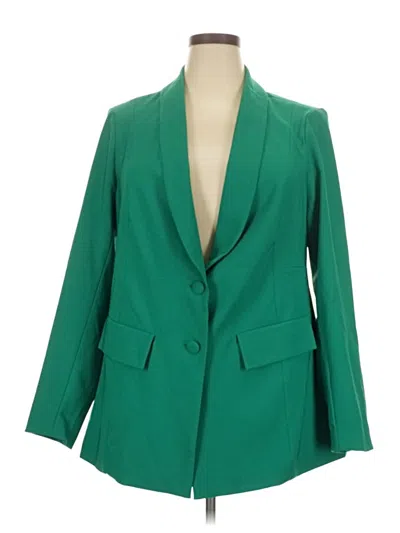 Pre-owned Torrid Blazer Jacket In Green