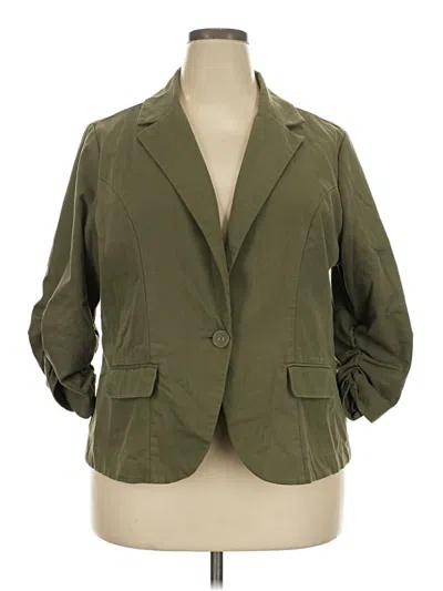 Pre-owned Torrid Blazer Jacket In Green