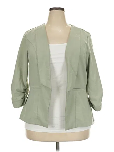 Pre-owned Torrid Blazer Jacket In Green
