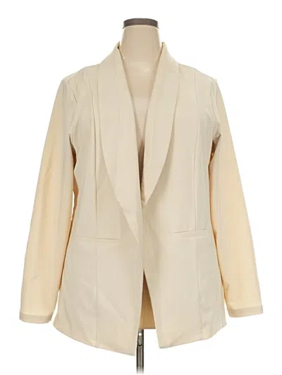 Pre-owned Torrid Blazer Jacket In Ivory