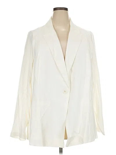 Pre-owned Torrid Blazer Jacket In Ivory