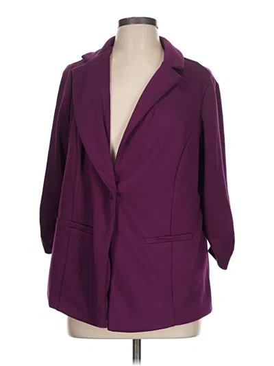 Pre-owned Torrid Blazer Jacket In Purple