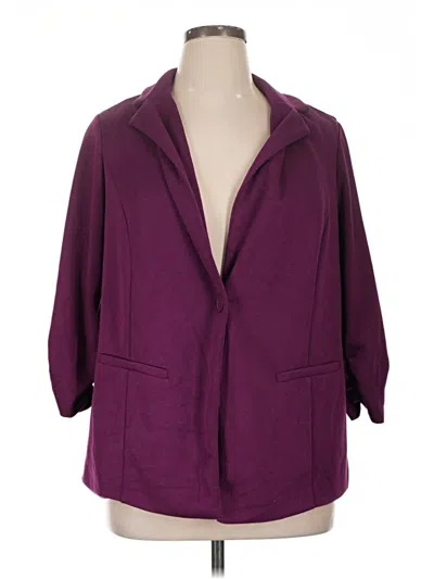 Pre-owned Torrid Blazer Jacket In Purple