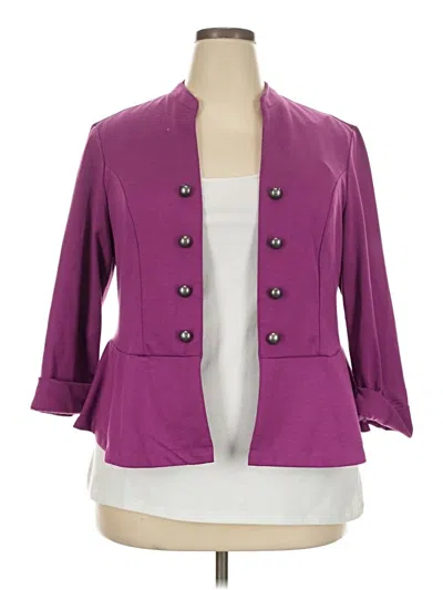 Pre-owned Torrid Blazer Jacket In Purple