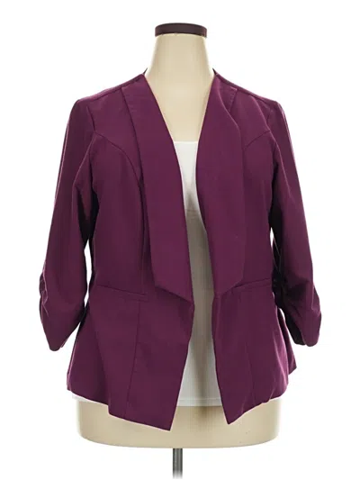 Pre-owned Torrid Blazer Jacket In Purple