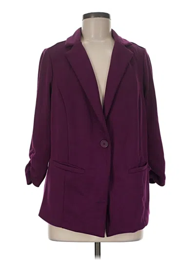 Pre-owned Torrid Blazer Jacket In Purple