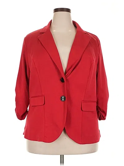 Pre-owned Torrid Blazer Jacket In Red
