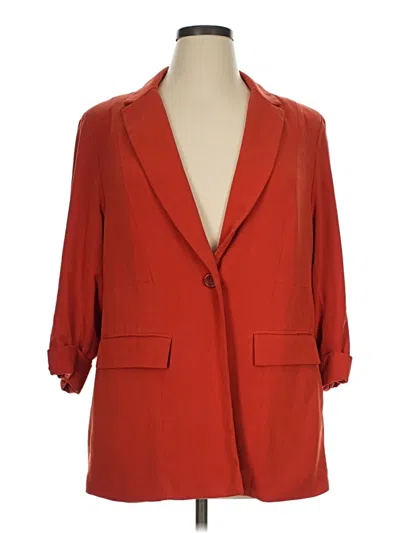 Pre-owned Torrid Blazer Jacket In Red