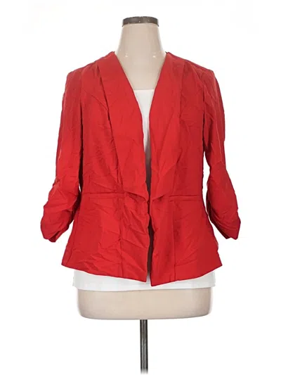 Pre-owned Torrid Blazer Jacket In Red