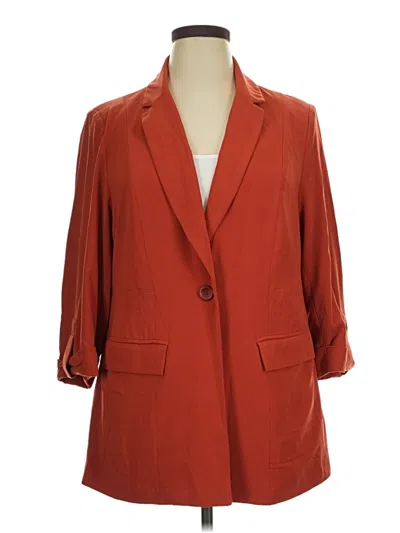 Pre-owned Torrid Blazer Jacket In Red