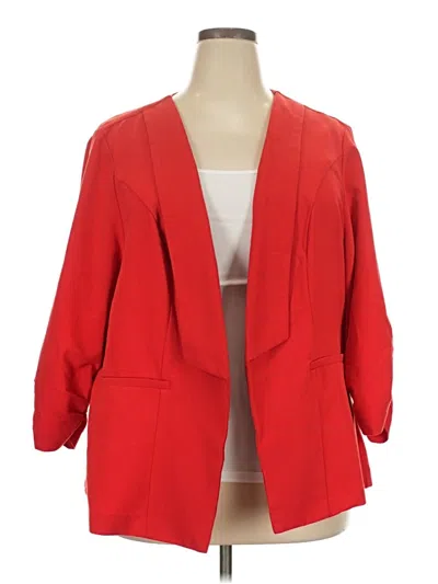 Pre-owned Torrid Blazer Jacket In Red