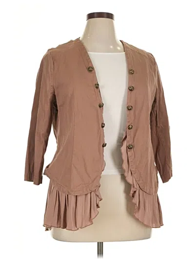 Pre-owned Torrid Blazer Jacket In Tan