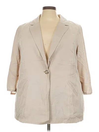 Pre-owned Torrid Blazer Jacket In Tan