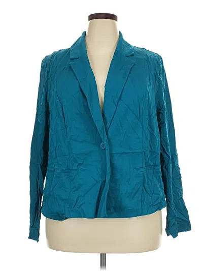 Pre-owned Torrid Blazer Jacket In Teal