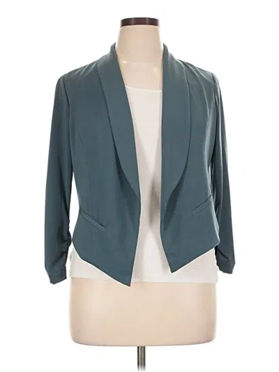 Pre-owned Torrid Blazer Jacket In Teal
