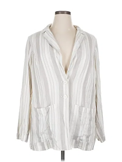 Pre-owned Torrid Blazer Jacket In White