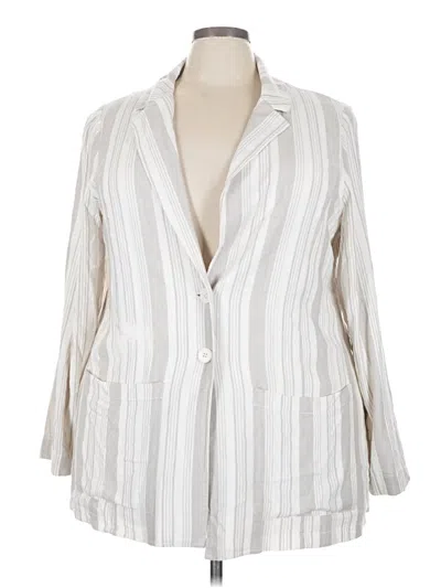 Pre-owned Torrid Blazer Jacket In White